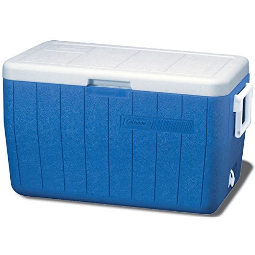 Coleman 48 quart cooler, blue