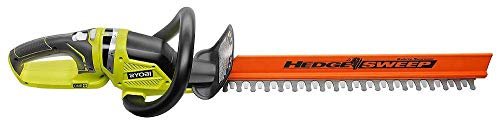 Ryobi 18 volt cordless hedge trimmer with 22 inch bar