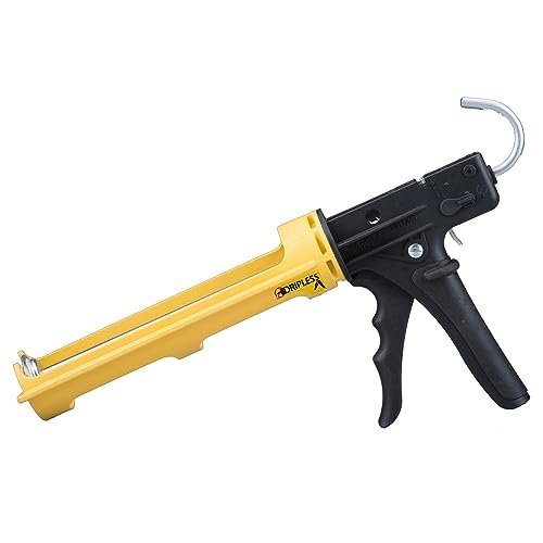Dripless ETS3000 composite caulk gun for 10 ounce cartridges