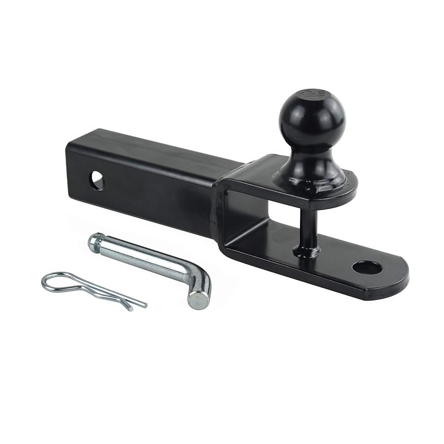 TOPTOW three in one ATV hitch receiver adapter with 1-7/8 inch ball.