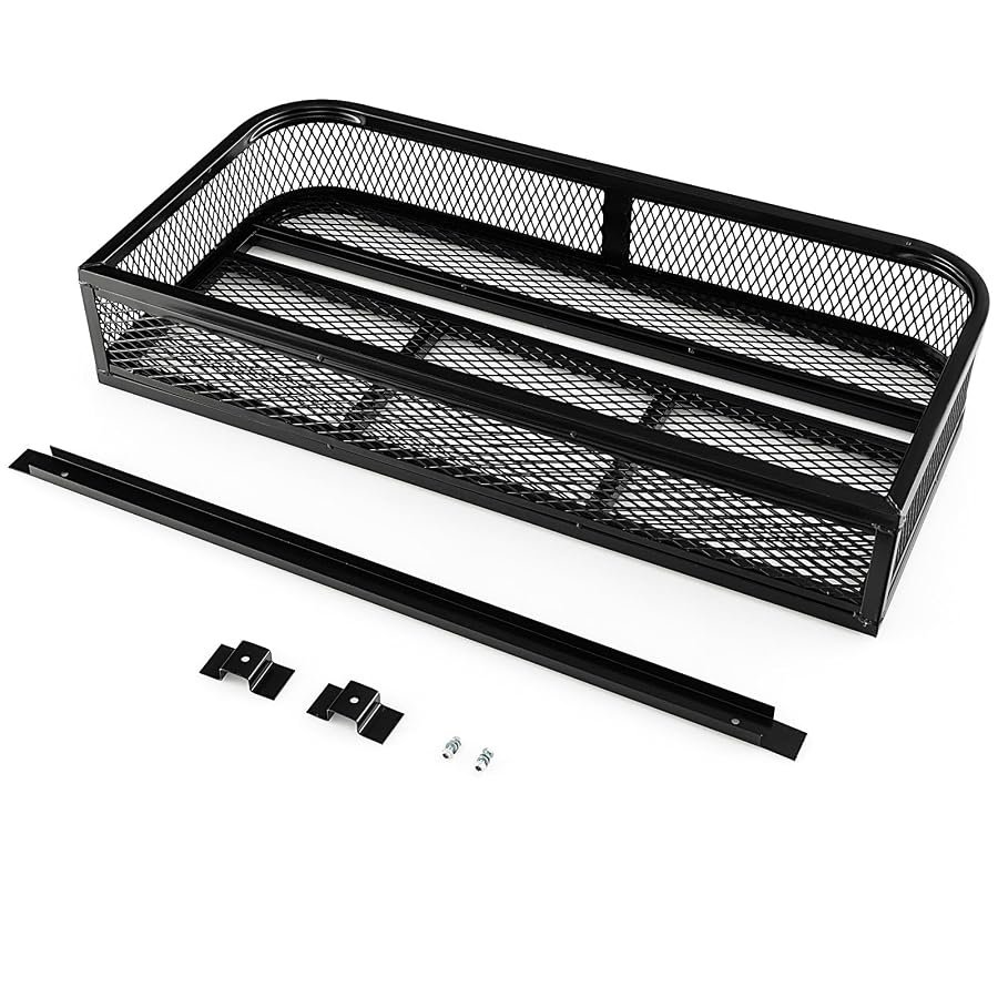 SPORFIT ATV front storage basket with reinforced mesh, 36.5 by 17.5 inches.