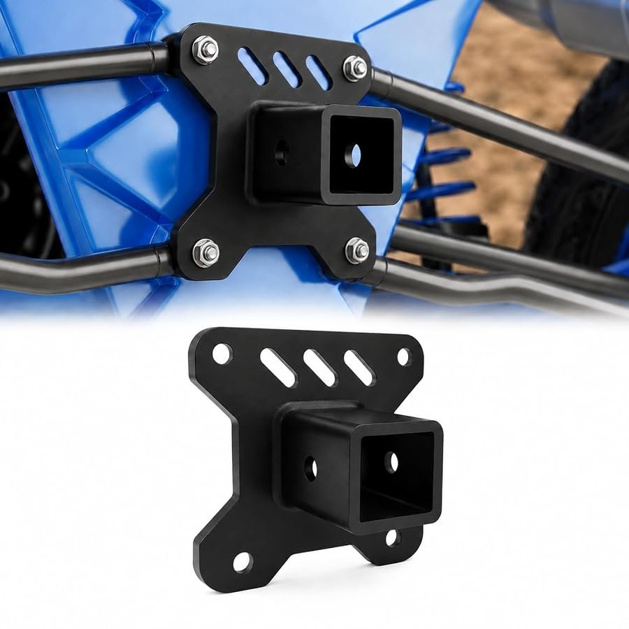 JERBOR heavy duty 2 inch UTV receiver hitch for Polaris RZR XP1000.