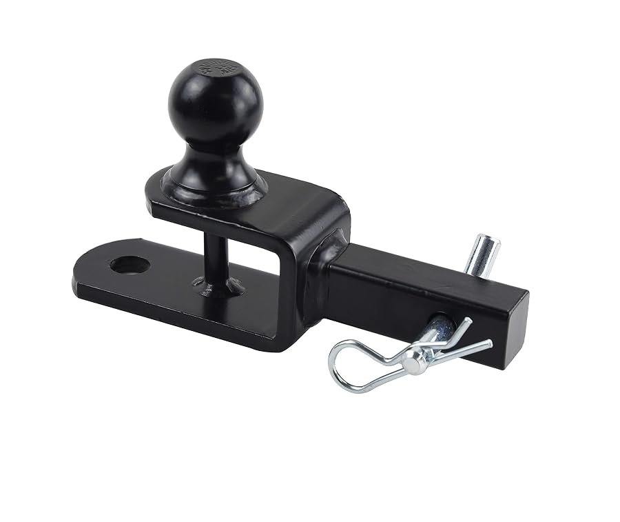 TOPTOW three in one hitch adapter, 1-7/8 inch ball, 1-1/4 inch receiver.