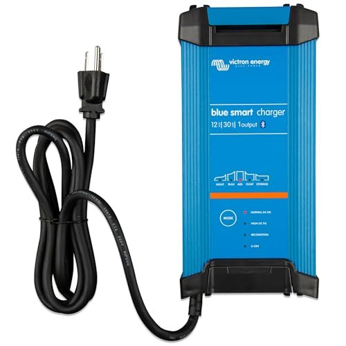Victron Blue Smart IP22 12 volt 30 amp battery charger with AC cord